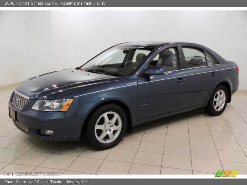 Aquamarine Pearl / Gray 2006 Hyundai Sonata GLS V6