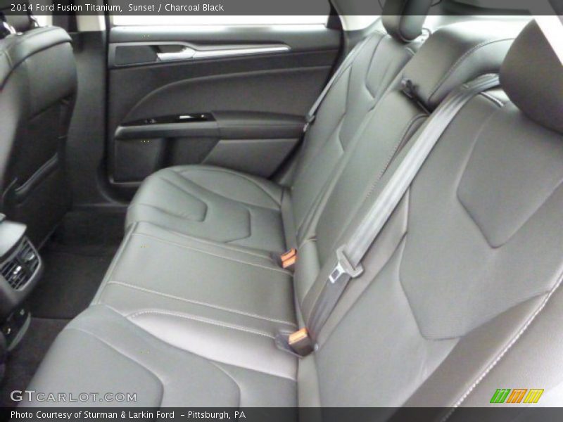 Rear Seat of 2014 Fusion Titanium