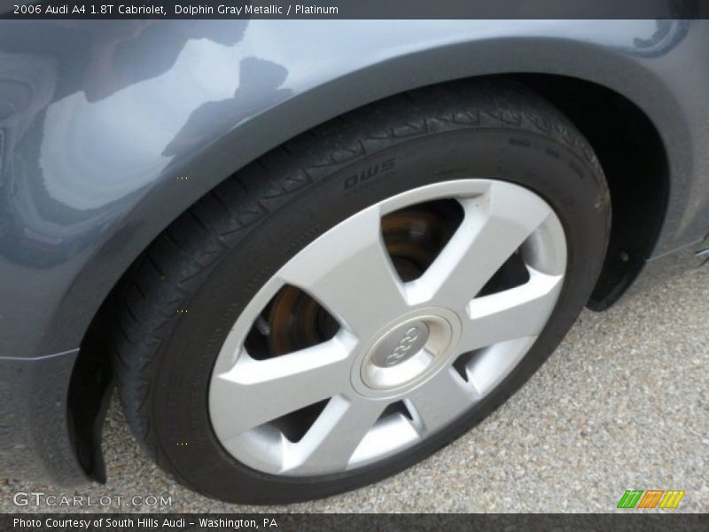 Dolphin Gray Metallic / Platinum 2006 Audi A4 1.8T Cabriolet