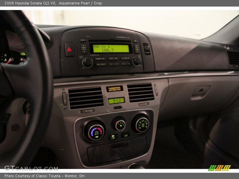 Aquamarine Pearl / Gray 2006 Hyundai Sonata GLS V6