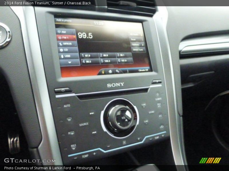 Controls of 2014 Fusion Titanium