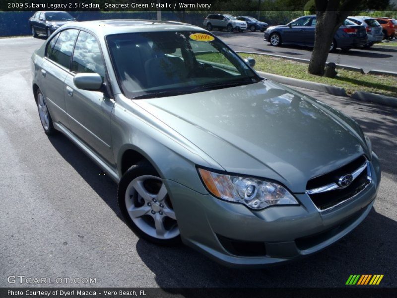Seacrest Green Metallic / Warm Ivory 2009 Subaru Legacy 2.5i Sedan