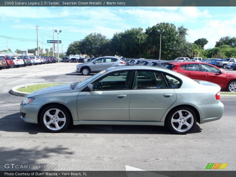 Seacrest Green Metallic / Warm Ivory 2009 Subaru Legacy 2.5i Sedan