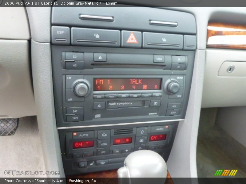 Dolphin Gray Metallic / Platinum 2006 Audi A4 1.8T Cabriolet