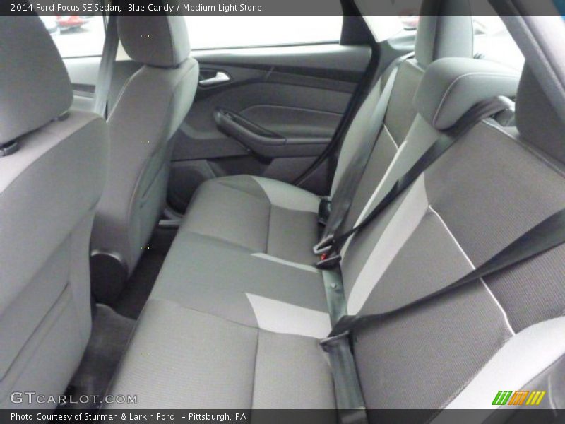 Blue Candy / Medium Light Stone 2014 Ford Focus SE Sedan
