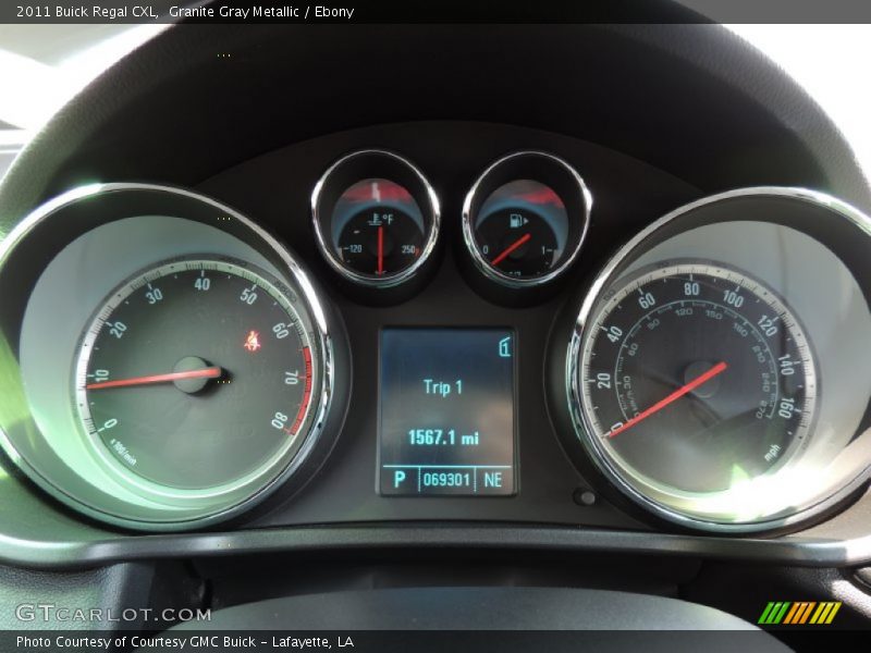 Granite Gray Metallic / Ebony 2011 Buick Regal CXL