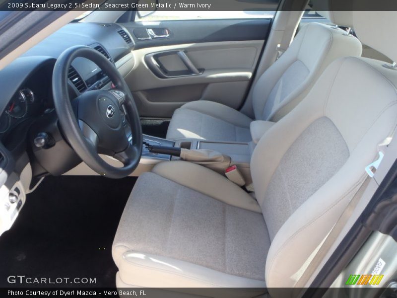 Seacrest Green Metallic / Warm Ivory 2009 Subaru Legacy 2.5i Sedan