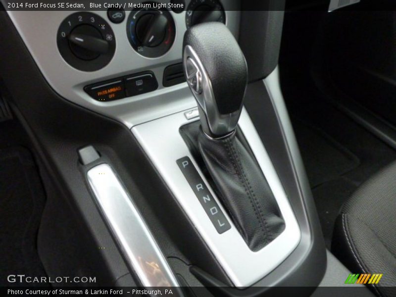 Blue Candy / Medium Light Stone 2014 Ford Focus SE Sedan