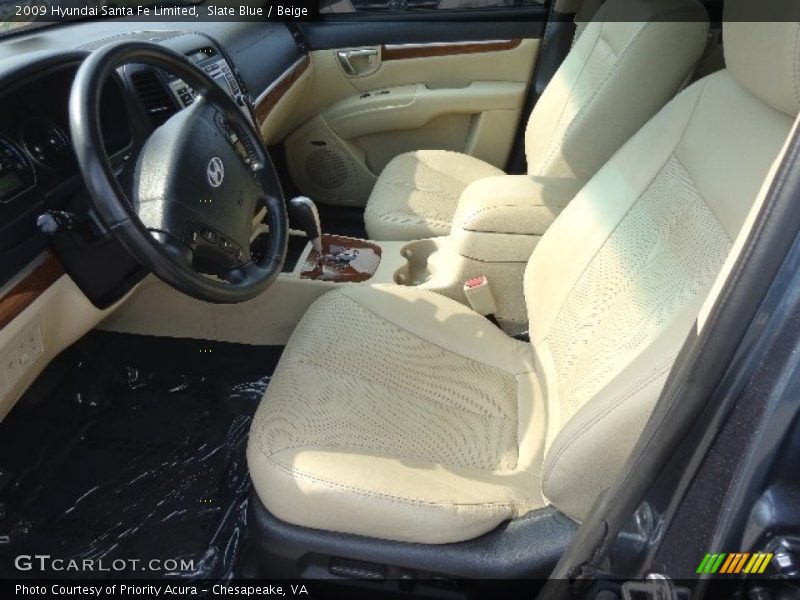 Slate Blue / Beige 2009 Hyundai Santa Fe Limited