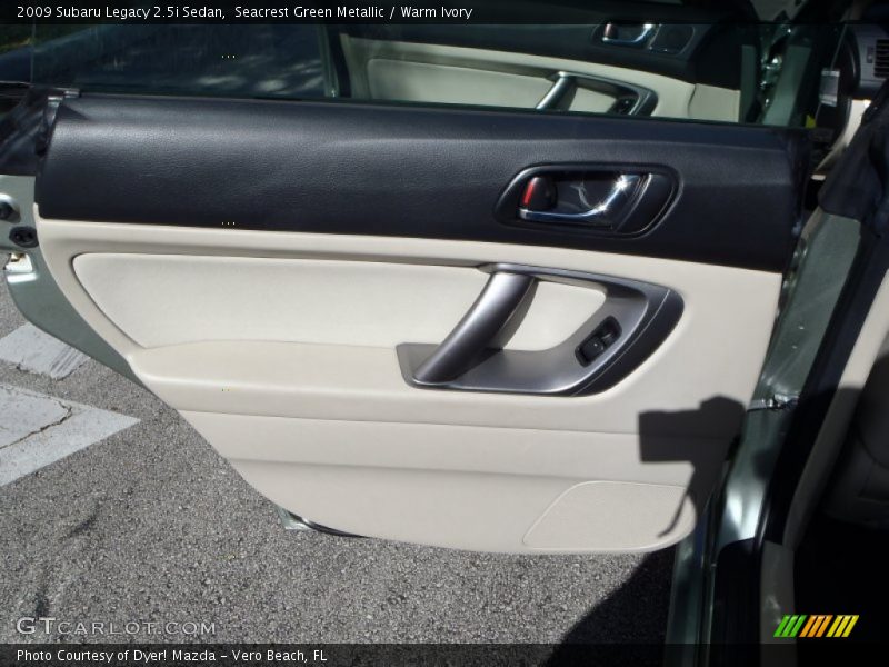 Seacrest Green Metallic / Warm Ivory 2009 Subaru Legacy 2.5i Sedan