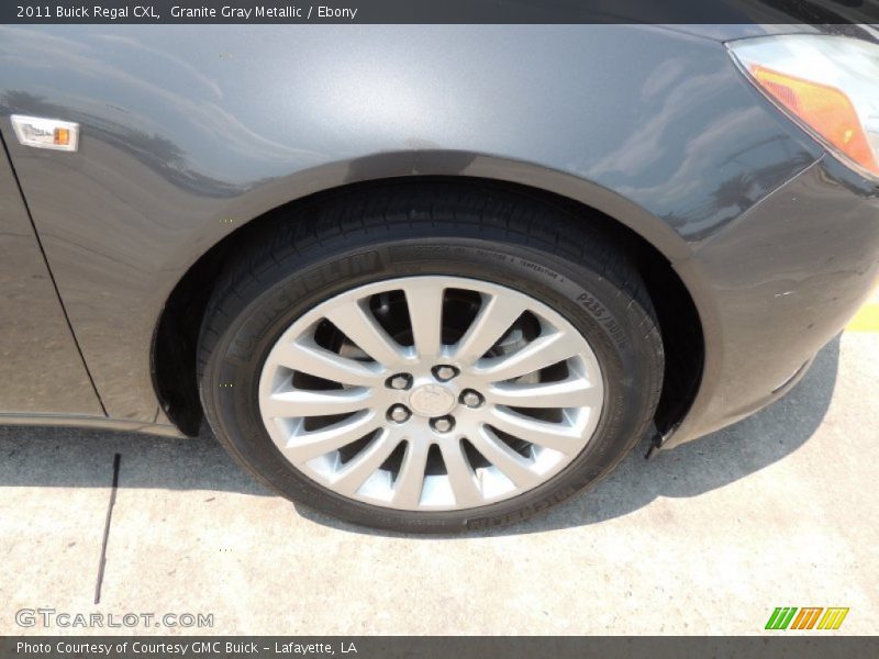 Granite Gray Metallic / Ebony 2011 Buick Regal CXL