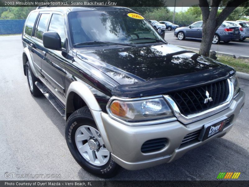 Solano Black Pearl / Gray 2003 Mitsubishi Montero Sport XLS