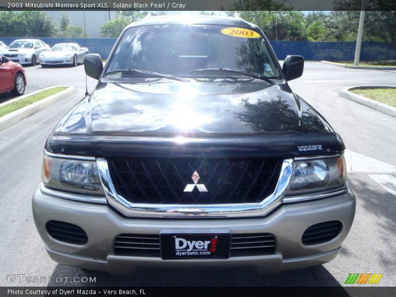Solano Black Pearl / Gray 2003 Mitsubishi Montero Sport XLS