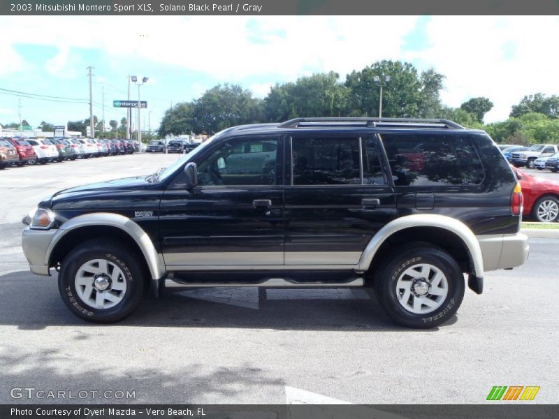 Solano Black Pearl / Gray 2003 Mitsubishi Montero Sport XLS