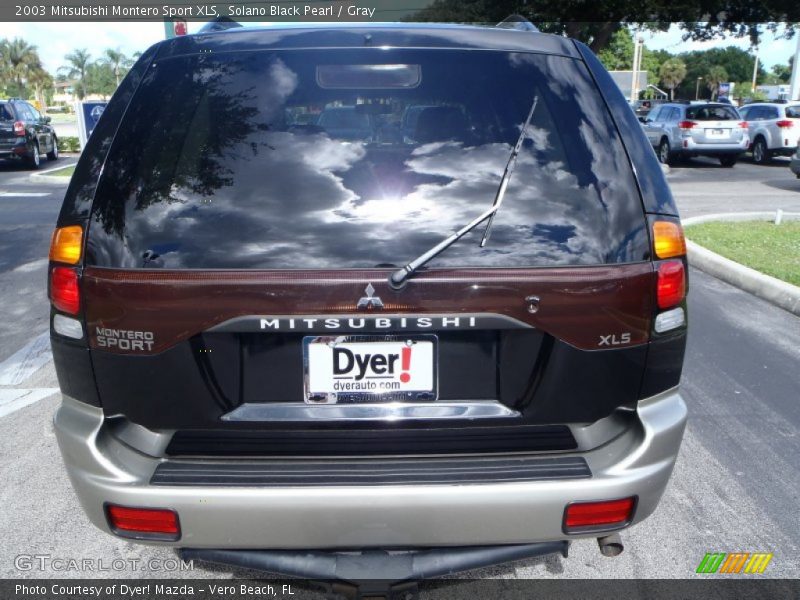 Solano Black Pearl / Gray 2003 Mitsubishi Montero Sport XLS