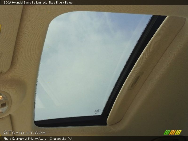 Slate Blue / Beige 2009 Hyundai Santa Fe Limited