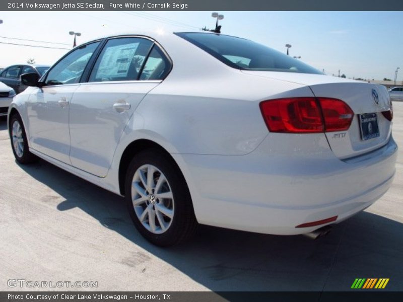 Pure White / Cornsilk Beige 2014 Volkswagen Jetta SE Sedan