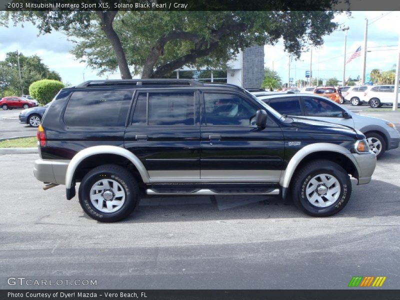 Solano Black Pearl / Gray 2003 Mitsubishi Montero Sport XLS