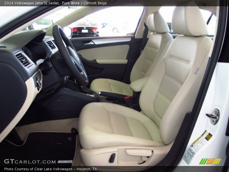 Pure White / Cornsilk Beige 2014 Volkswagen Jetta SE Sedan