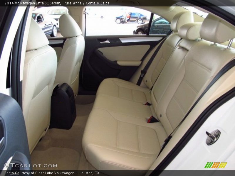 Pure White / Cornsilk Beige 2014 Volkswagen Jetta SE Sedan