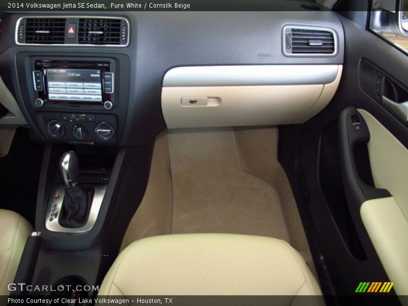 Pure White / Cornsilk Beige 2014 Volkswagen Jetta SE Sedan