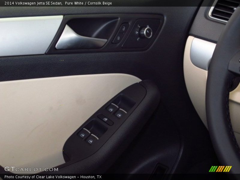 Pure White / Cornsilk Beige 2014 Volkswagen Jetta SE Sedan