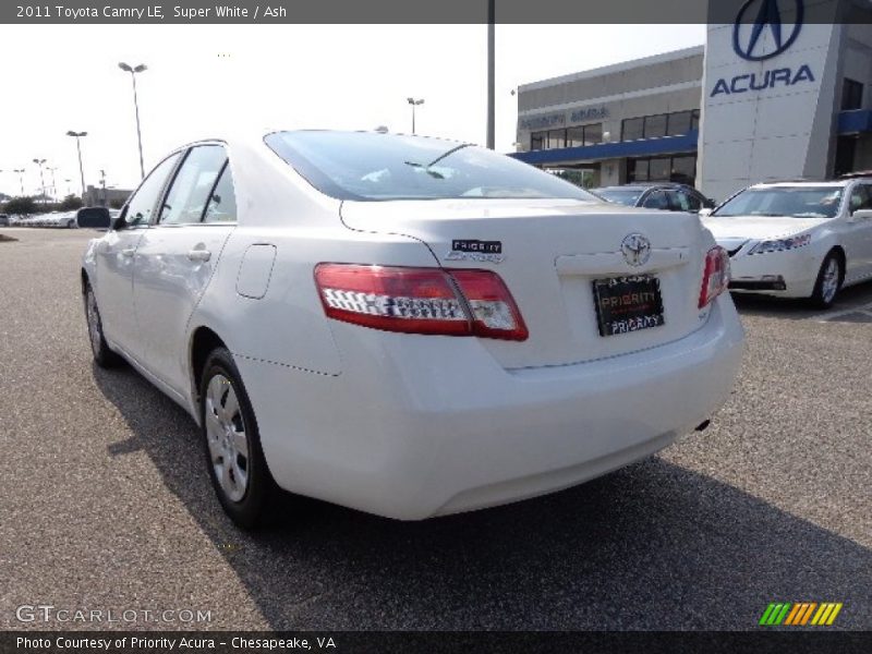 Super White / Ash 2011 Toyota Camry LE