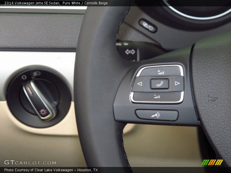 Pure White / Cornsilk Beige 2014 Volkswagen Jetta SE Sedan