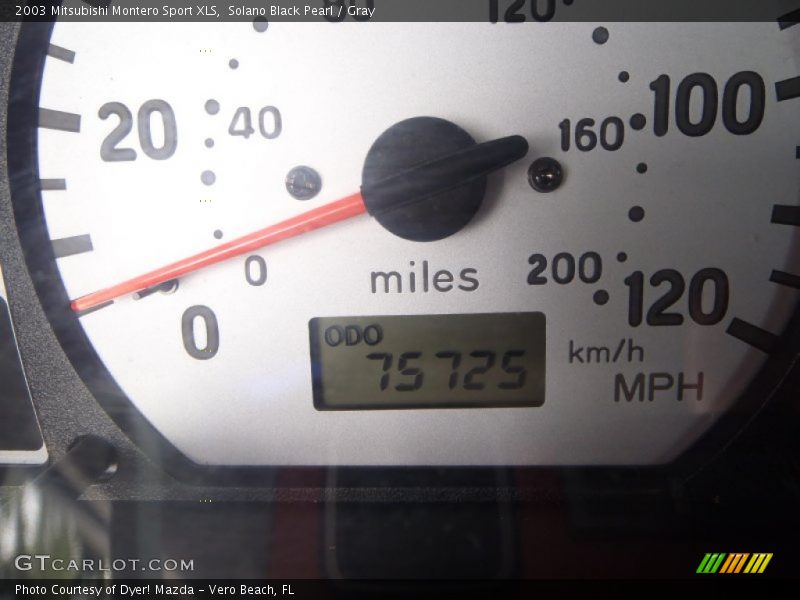 Solano Black Pearl / Gray 2003 Mitsubishi Montero Sport XLS