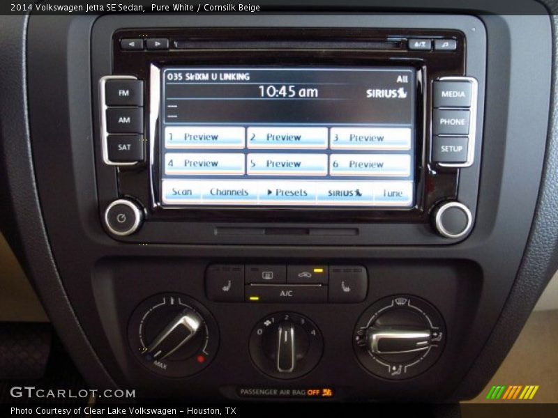 Pure White / Cornsilk Beige 2014 Volkswagen Jetta SE Sedan