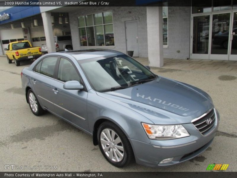 Medium Silver Blue / Gray 2009 Hyundai Sonata Limited V6