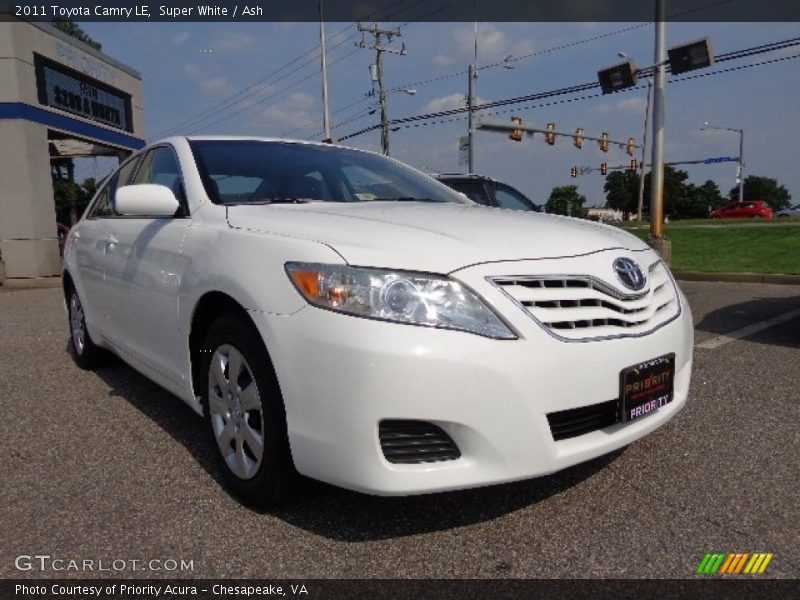 Super White / Ash 2011 Toyota Camry LE