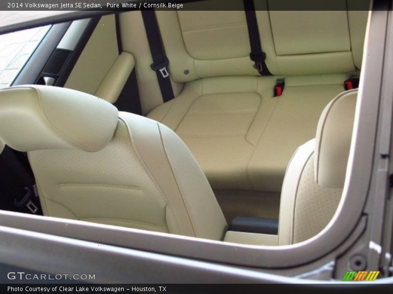Pure White / Cornsilk Beige 2014 Volkswagen Jetta SE Sedan