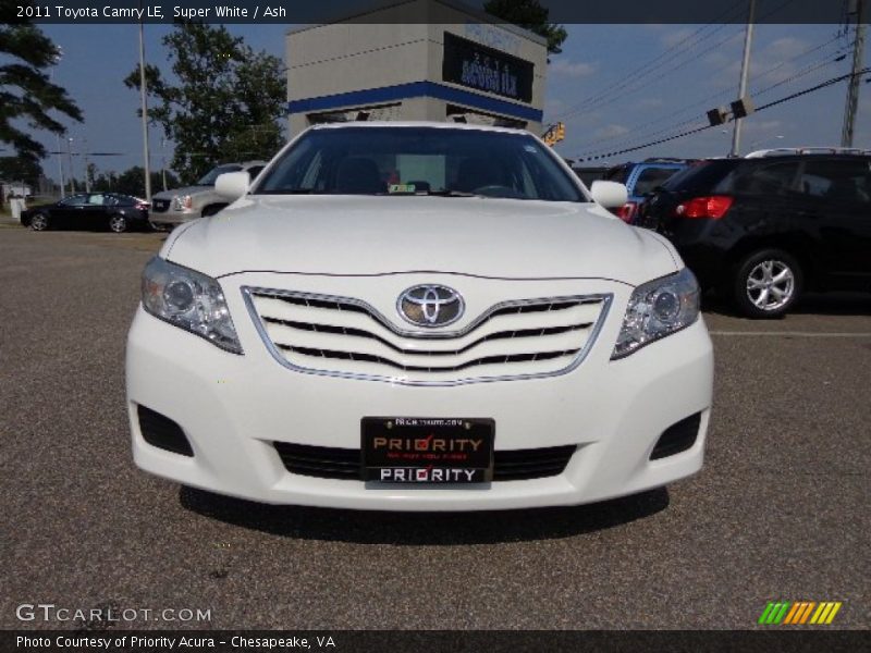 Super White / Ash 2011 Toyota Camry LE