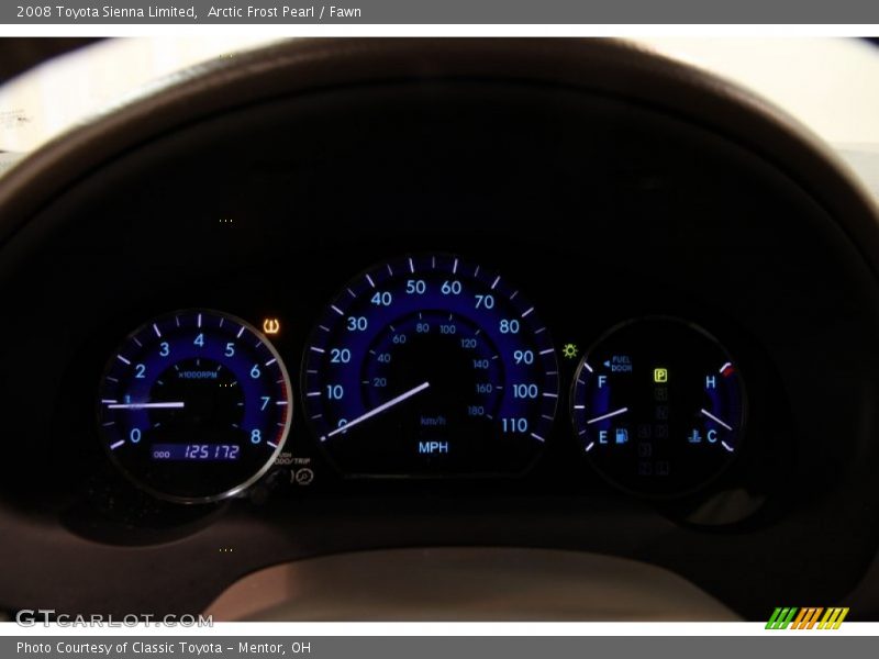 Arctic Frost Pearl / Fawn 2008 Toyota Sienna Limited