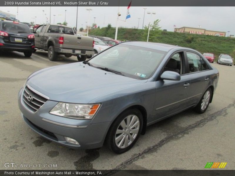 Medium Silver Blue / Gray 2009 Hyundai Sonata Limited V6