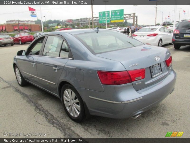 Medium Silver Blue / Gray 2009 Hyundai Sonata Limited V6