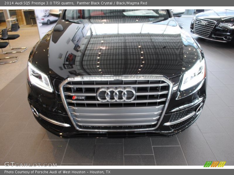 Panther Black Crystal / Black/Magma Red 2014 Audi SQ5 Prestige 3.0 TFSI quattro