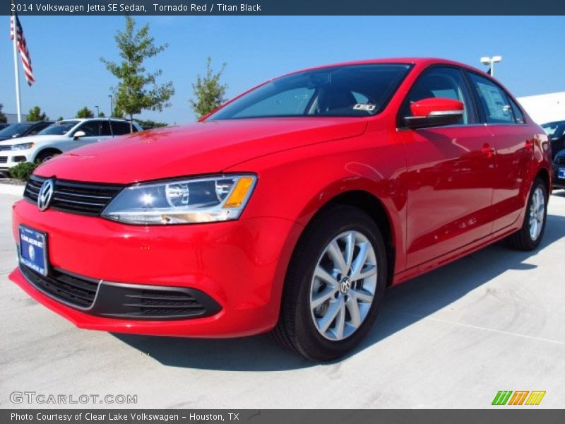 Tornado Red / Titan Black 2014 Volkswagen Jetta SE Sedan