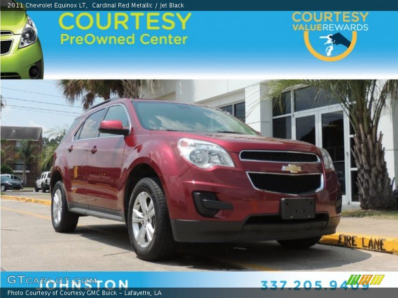 Cardinal Red Metallic / Jet Black 2011 Chevrolet Equinox LT