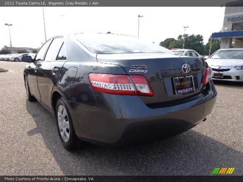 Magnetic Gray Metallic / Ash 2011 Toyota Camry LE