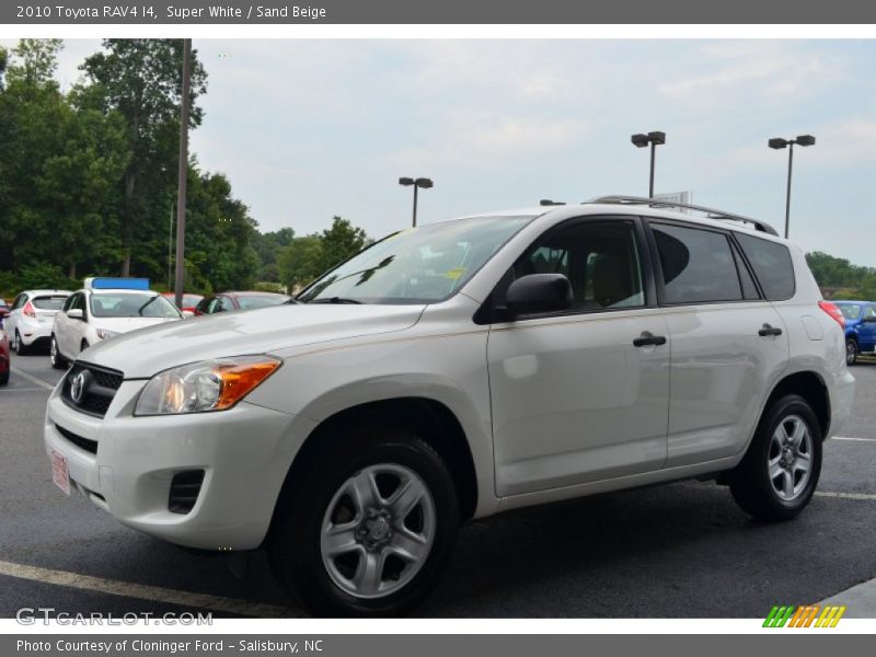 Super White / Sand Beige 2010 Toyota RAV4 I4