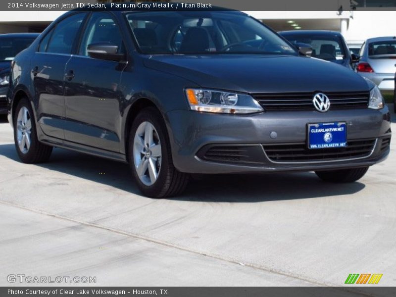 Platinum Gray Metallic / Titan Black 2014 Volkswagen Jetta TDI Sedan