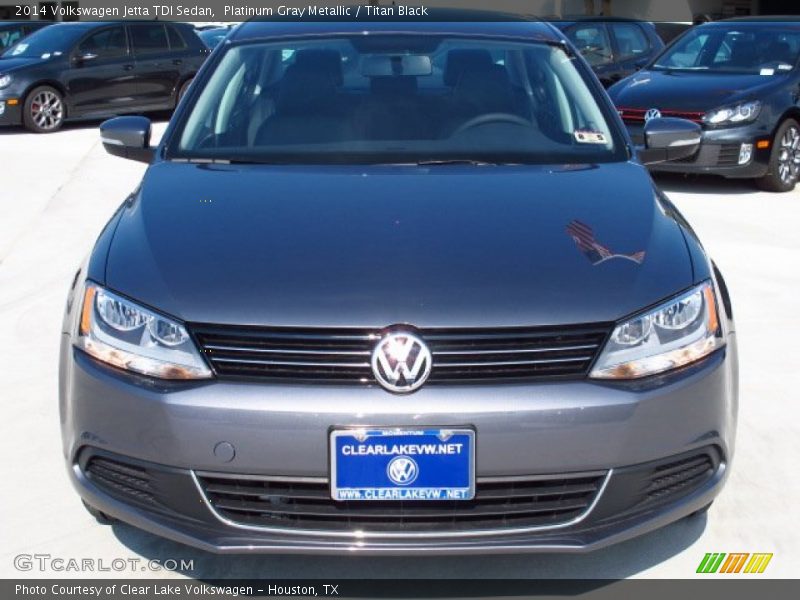 Platinum Gray Metallic / Titan Black 2014 Volkswagen Jetta TDI Sedan