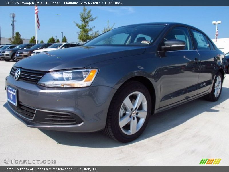 Platinum Gray Metallic / Titan Black 2014 Volkswagen Jetta TDI Sedan