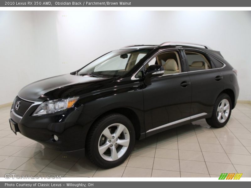 Obsidian Black / Parchment/Brown Walnut 2010 Lexus RX 350 AWD