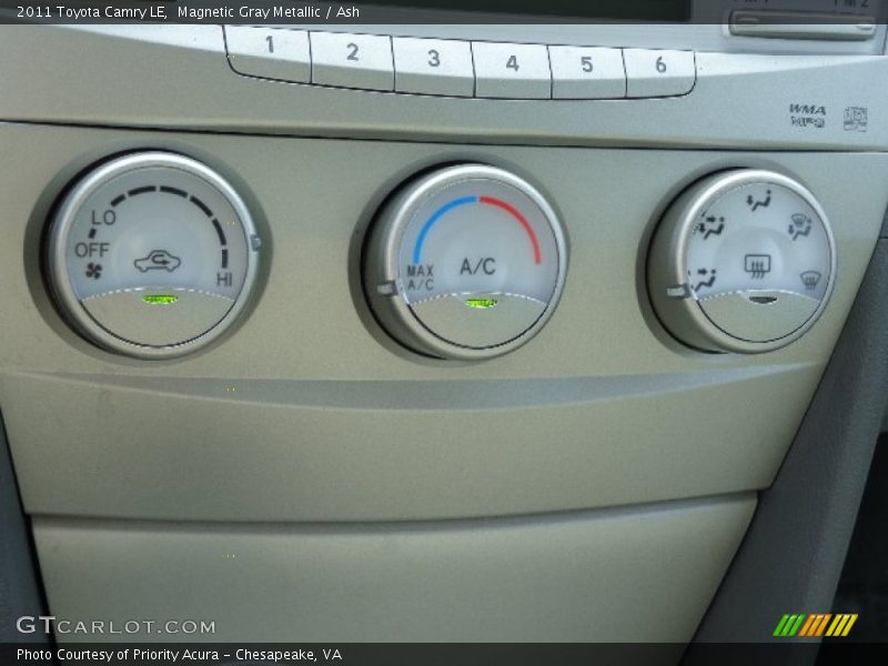 Magnetic Gray Metallic / Ash 2011 Toyota Camry LE
