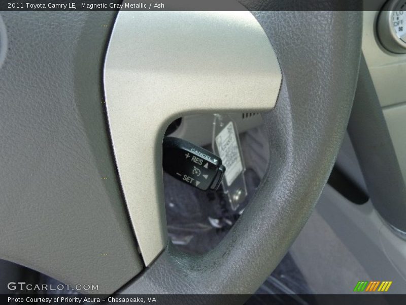 Magnetic Gray Metallic / Ash 2011 Toyota Camry LE