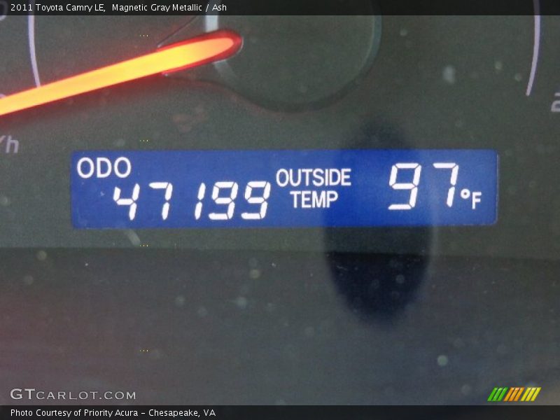 Magnetic Gray Metallic / Ash 2011 Toyota Camry LE