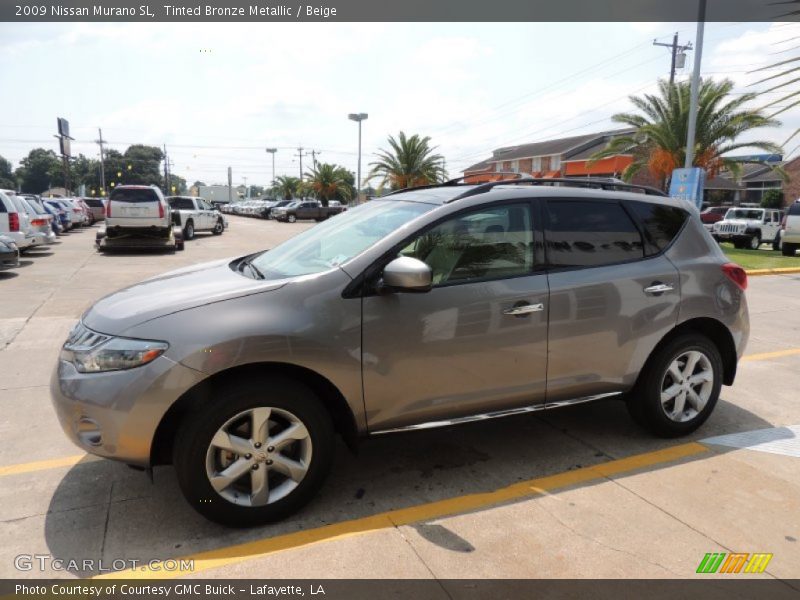 Tinted Bronze Metallic / Beige 2009 Nissan Murano SL